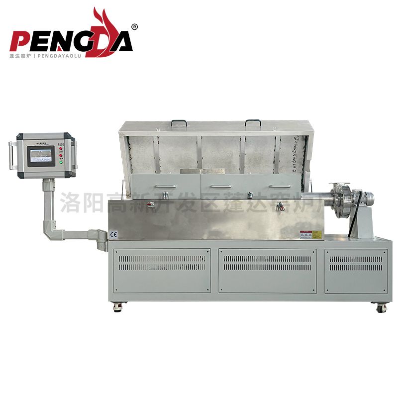 管式爐直徑60+90，橢圓形管子，加熱區(qū)1300，包含抽風(fēng)機(jī)+不銹鋼罩