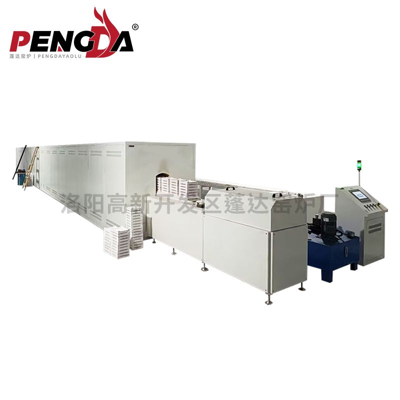 1700°C高溫循環(huán)推板隧道窯25米長硅碳棒加熱